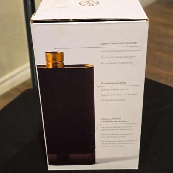 RBT Stainless Steel Contemporary Flask- Matte Black - Picture 5 of 7